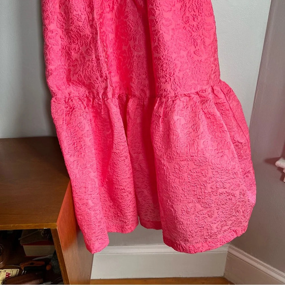Anthropologie Hutch Tiered Corset Dress Pink Size 12 - Picture 6 of 9